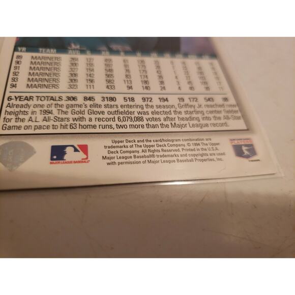 Ken Griffey, Jr. 1995 Upper Deck Collector Choice #125 - Blue Special Edition - Picture 5 of 5